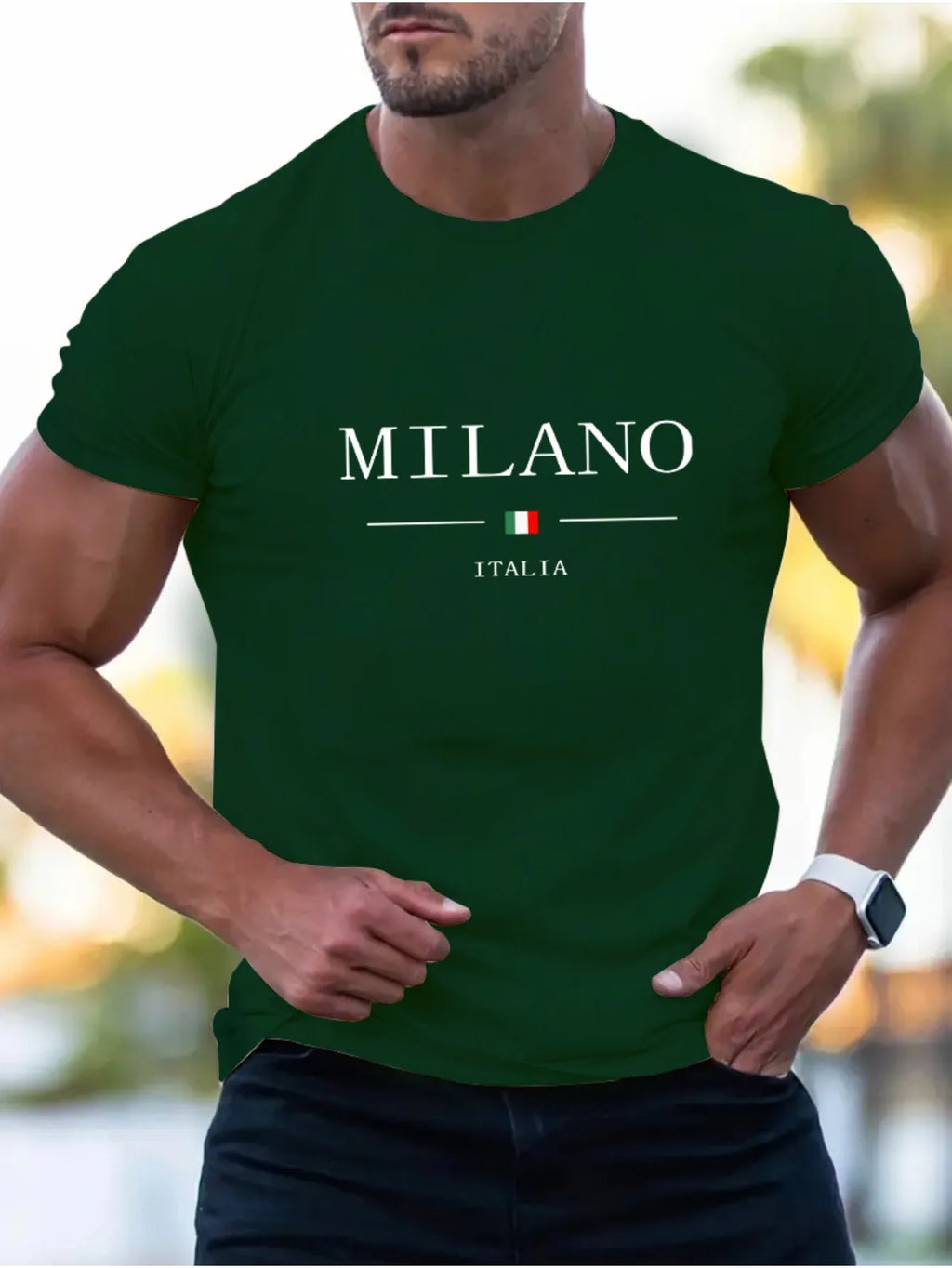Summer men's 100% cotton casual sports