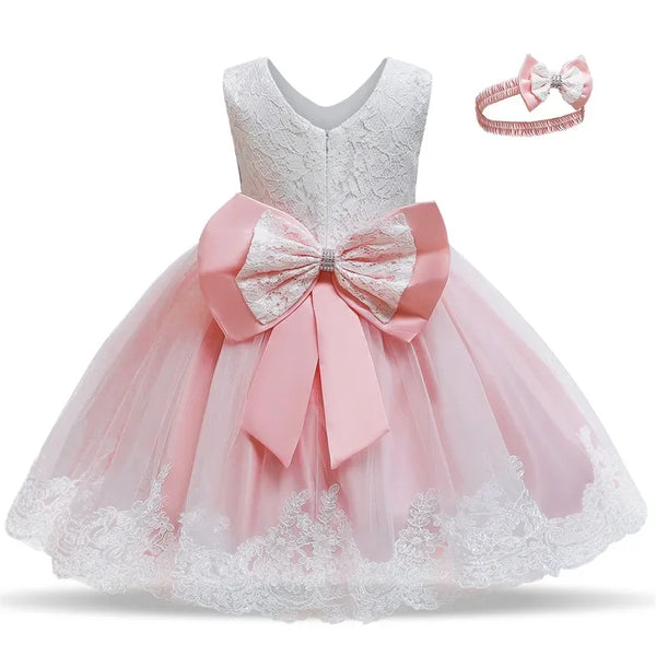 Baby Girls Dresses Elegant Princess Dress Infant Birthday Party Dress Toddler Ball Gown Christening Gowns Vestido Dresses