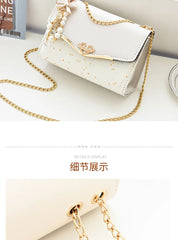 Women's Bag Korean Ins Fashion High-end Single Shoulder Bag Sequin Trend Bow
