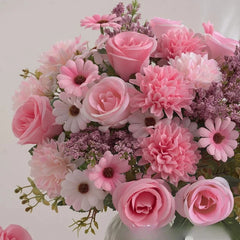 30cm Artificial Autumn Rose Flowers Wedding Christmas Vase Home Living Room DIY Fake Bouquet Decoration