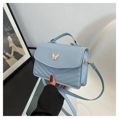 PU Versatile and Fashionable Portable Small Square Bag Single Shoulder Crossbody Bag Luxury Designer r