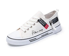 Men's Canvas Shoes Breathable Men Casual Shoes Outdoor Sneakers Comfortable Low-Top Men Tennis Shoes Zapatillas De Deporte