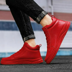 Hot Men's Shoes PU Leather Sneakers Fashion Hip Hop Casual  Shoes Designer High
