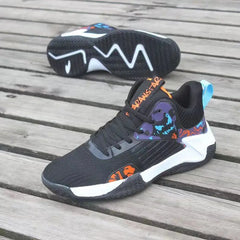 New Anti-Slip Men's High Top Men's Basketball Shoes Luxury Comfortable Running Shoes Fashionable Versatile Casual