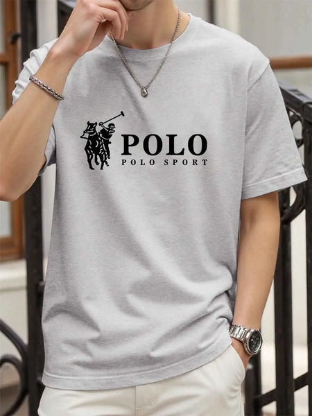 New Style High Quality Men's T-Shirt 2026 Summer Print Casual 100% Cotton