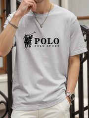 New Style High Quality Men's T-Shirt 2026 Summer Print Casual 100% Cotton