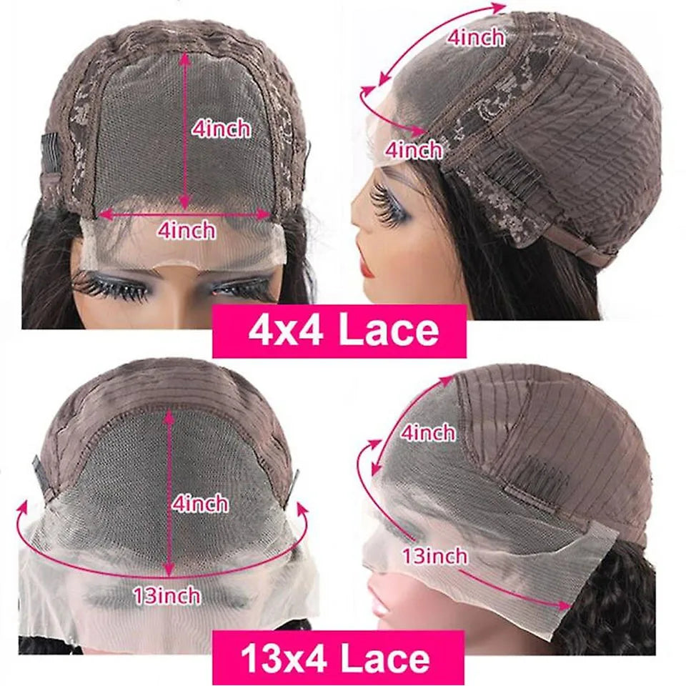 Jerry Curly Lace Front Short Bob Glueless Wigs Human Hair 4x4 Closure Wigs Pre Cut Lace Ready to Wear 13x4 Front Wigs For Women