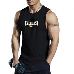 Summer Breathable Mesh Men's Vest Round Neck Sports Running Man Top Gym Daily Fashion Sleeveless Casual Tee Shirt 2026