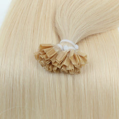 K -Tip Hair Extensions Human Hair V tip keratin fusion hair extensions Natural Straight Machine Remy Hair extensions