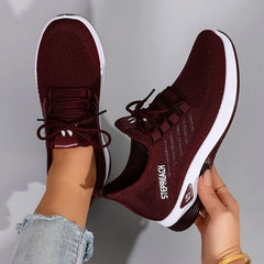 Spring and Autumn New Women's Casual Lace up Comfortable, Breathable, Lightweight and Wear-Resistant Sports