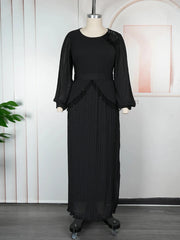 Elegant Women Chiffon Dresses Wedding Prom Party Evening Gown African Dashiki Maxi Robes 2026
