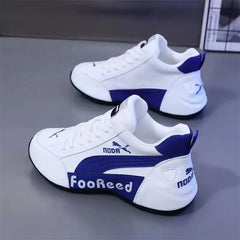 Casual Men's Leather Surface Shoes Fashionable Dad Sneakers Breathable