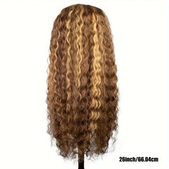 200% 13x4 Highlight Human Hair Wig Deep Wave Lace Front Wig For Women 13x4 Ombre Lace Frontal Wig Human Hair Free Part Pre