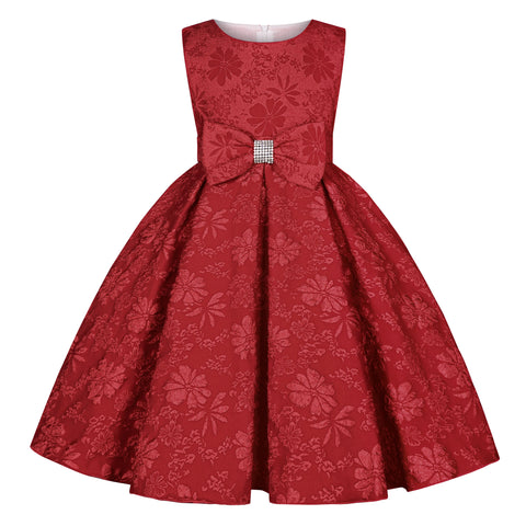 Floral elegant dress for birthday celebration, graduation ball gown, flower girl dress,