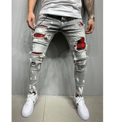 New Streetwear Men pants Stretch Jeans men Casual Men Solid Color Slim Fit Skinny Pants Fashion Sports Jogging Harajuku Pants
