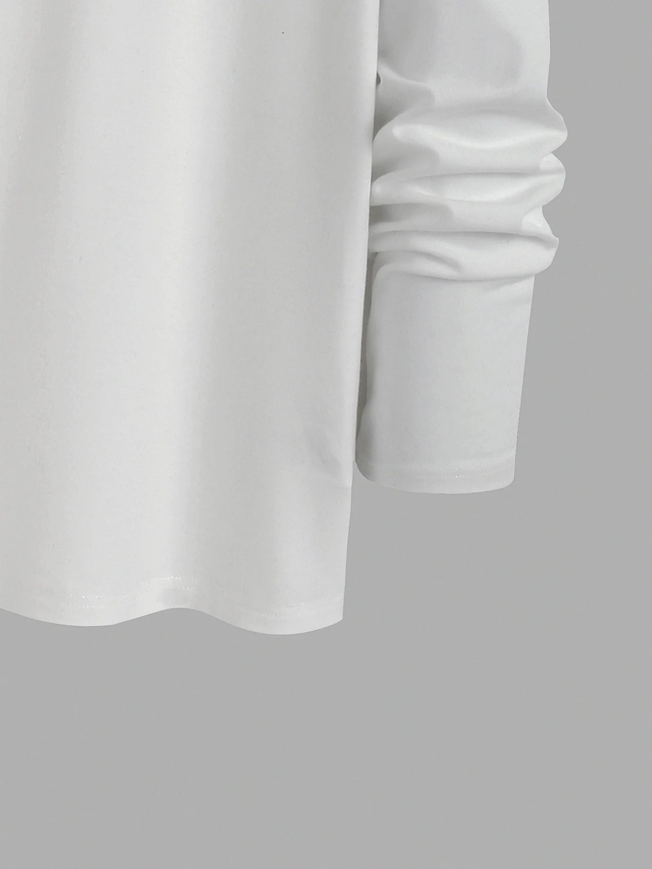 New long-sleeved T-shirt men's printed round neck long-sleeved T-shirt trend versatile casual tops men's clothing summer