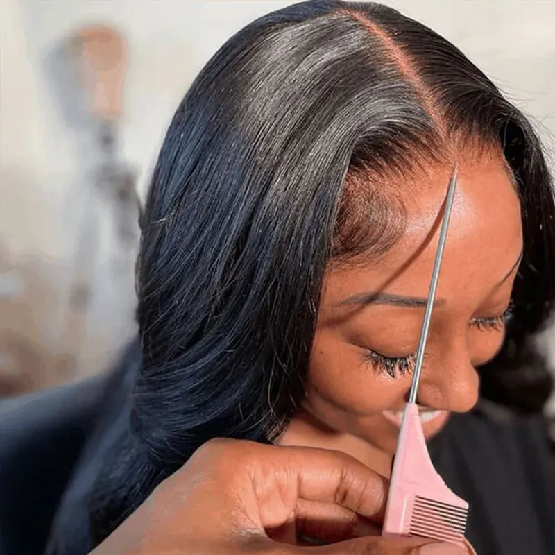 34 inch 150 Density Body Wave Transparent 13x4 Lace Front Human Hair Wig Glueless Wigs Human Hair  Pre-Cut Brazilian Remy Hair