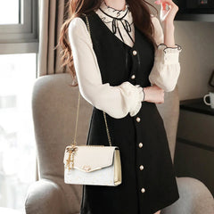 Women's Bag Korean Ins Fashion High-end Single Shoulder Bag Sequin Trend Bow