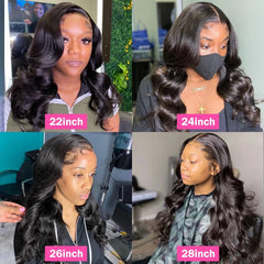 32 34 Inch 360 Lace Wig Human Hair Wigs For Women 4x4 Closure Wigs 13x4 Frontal Loose Body Wave Lace Front Wig Pre Plucked Bling