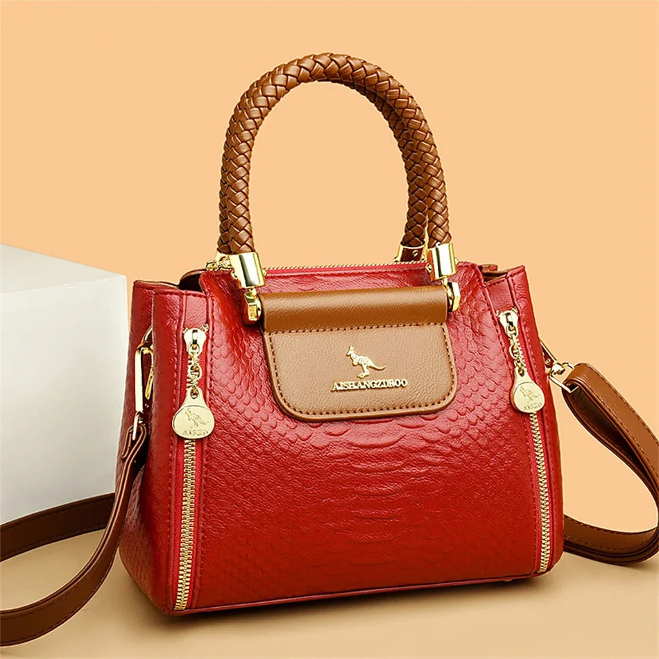 Fashion Crossbody Bags for Women Designer Ladies Purses and Handbags High-quality Soft Leather