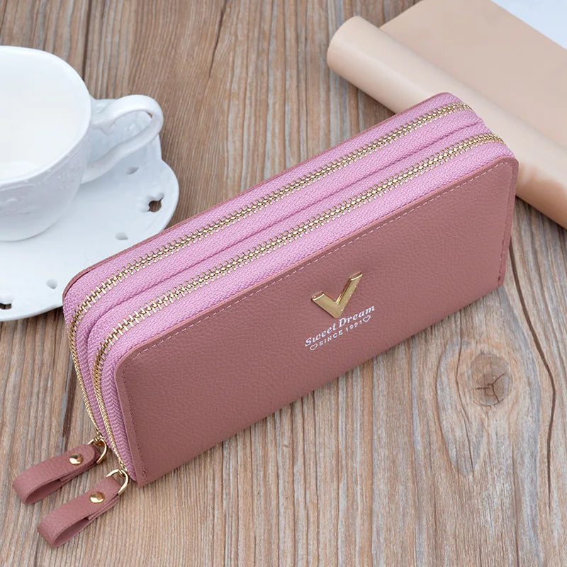 Pu Leather Women Wallets Women Purses Fashion Long Zipper Women's Wallet