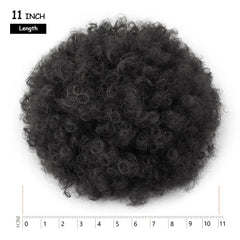 Synthetic Large Afro Puff Drawstring Ponytail Kinky Curly Bun HairPiece African American Clip in Updo Extensions for Black Women