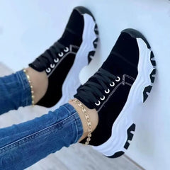 Women Vulcanized Shoes Platform Shoes for Women Solid Color Sneakers Comfortable Casual Zapatilla