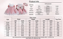 Children  Elegant Dresses Flower girls For 2-8 Years Girls Birthday Princess Dresses Kids Wedding