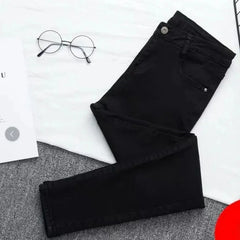 High Waist plus Size Denim Jeans Women's Tight Fit Butt Enhancing Pencil Pants New Arrival Light Blue Casual Long Trousers