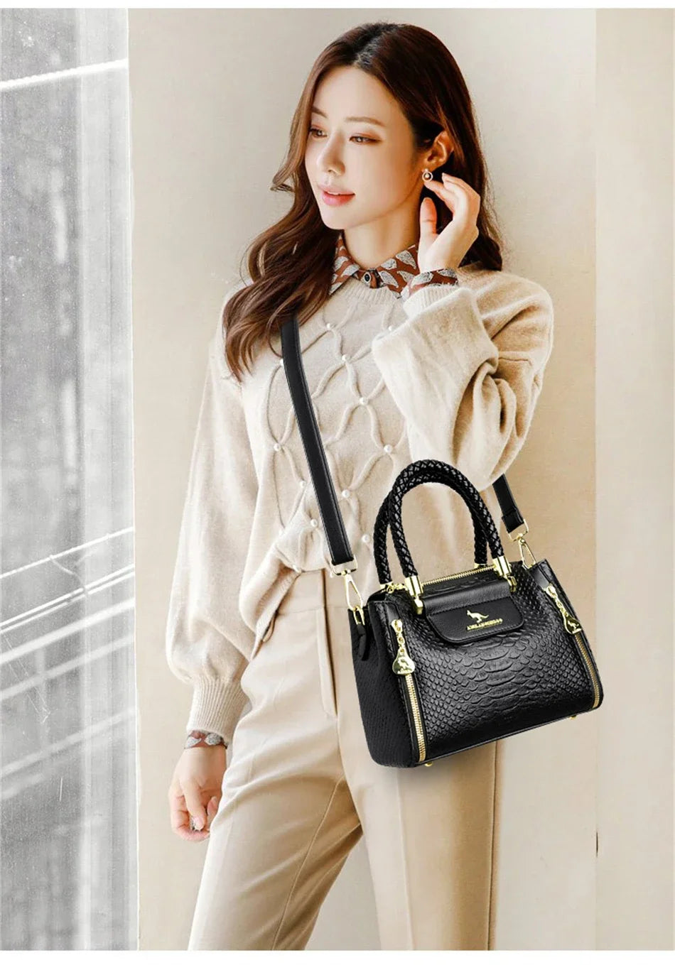 Fashion Crossbody Bags for Women Designer Ladies Purses and Handbags High-quality Soft Leather