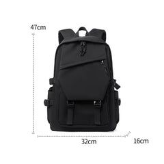 Simple solid color backpack,  travel backpack, plenty of storage space, very suitable for commuting, school, work