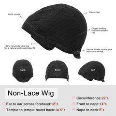 Pixie Cut Short Human Hair Wig Half Black Half Blonde Style Full Machine Made Wig Fashion Easy Wear Great For Women
