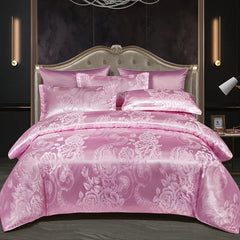 3pcs Duvet Cover and Pillow case Set No Filling,European Light Luxury Type Skin-Friendly Soft Fabric