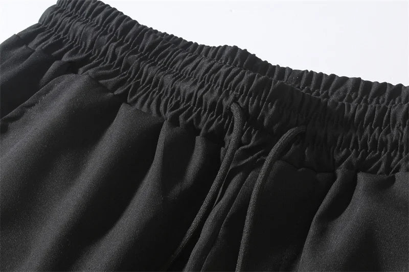 2024 New Cargo Pants Men's Loose Straight sports Clothing Solid color sweatpants Versatile Joggers Woven Casual Male Trousers