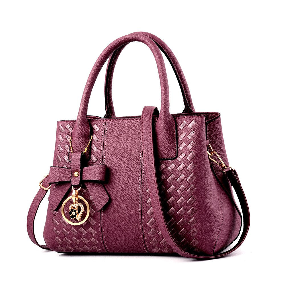 Women 2022 European and American Fashion Handheld Big Bag Fashion Middle aged Embroidery Single shoulder Crossbody Bag