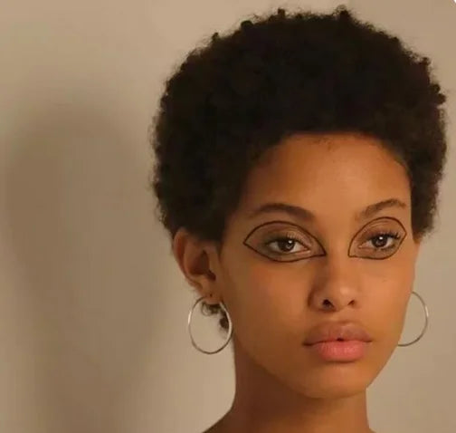 Afro Kinky Curly Wig Short Cut Wigs Human Hair Natural Color None Lace Wig