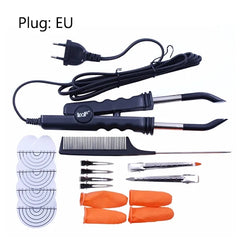 Professional Constant Heat FLAT PLATE Fusion Hair Extension Keratin Bonding Salon Tool Heat Iron Wand