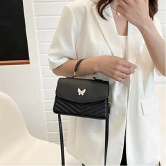 PU Versatile and Fashionable Portable Small Square Bag Single Shoulder Crossbody Bag Luxury Designer r