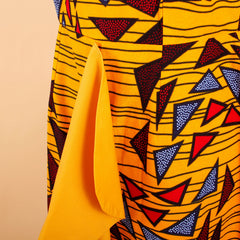 African Dresses for Women Strapless High Waist Sleeveless Ankara Print Maxi Dress Elegant