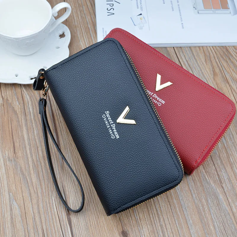 Pu Leather Women Wallets Women Purses Fashion Long Zipper Women's Wallet