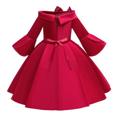Fashion Floral Flower Girl Dresses for Weddings Solid Children Dresses princess