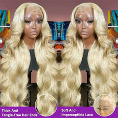 30 38 Inch Honey Blonde 613 HD Lace Frontal Wigs 113x6 body wave human hair 100% Brazilian 13x4 lace front wigs Women
