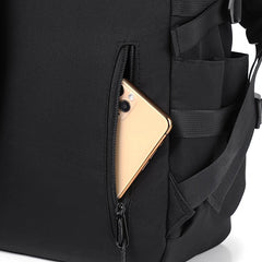 Simple solid color backpack,  travel backpack, plenty of storage space, very suitable for commuting, school, work