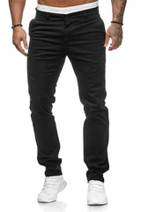 Men Casual Pants Patchwork Pencil Pants Ankle Length Pant Spliced Skinny ZipperCasual Pockets Mid Waist Solid 2025 Summer