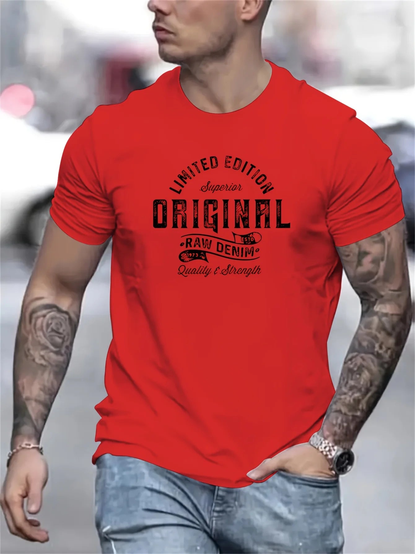 Men's summer 100% pure cotton fashionable casual sports