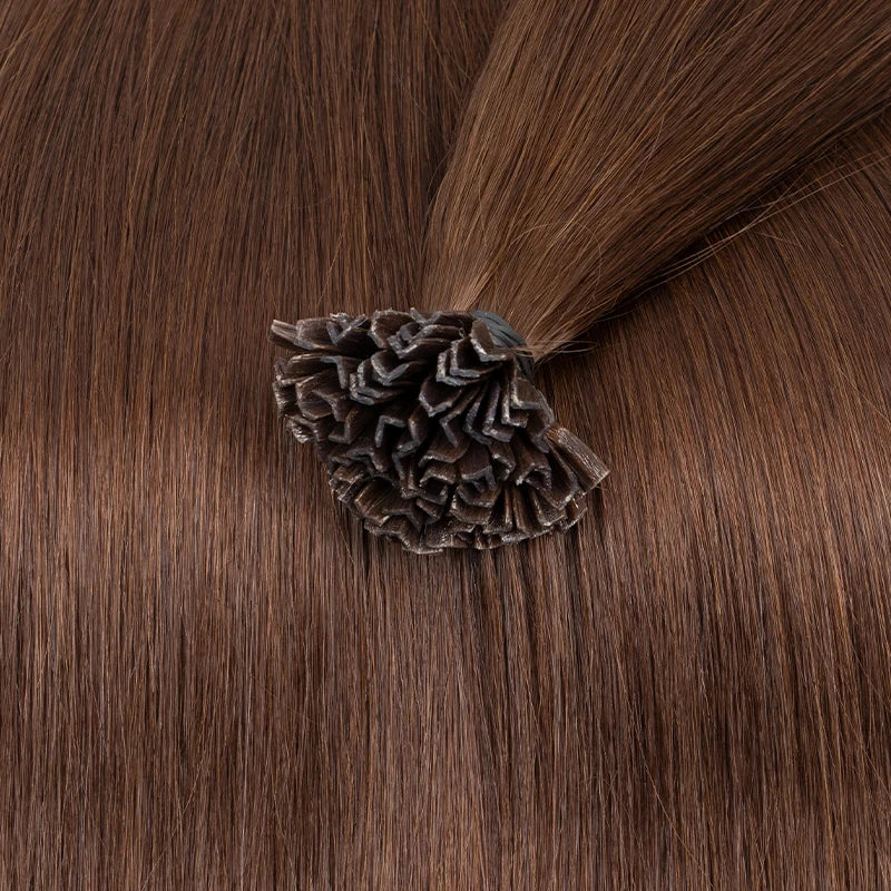 Wholesales K -Tip Hair Extensions Human Hair V tip keratin fusion hair extensions Natural Straight Machine Remy Hair extensions