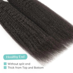 Kinky Straight Tape In Human Hair Extensions Skin Weft Hair Extensions Adhesive Invisible 100% Brazilian Virgin Natural Hair #1B