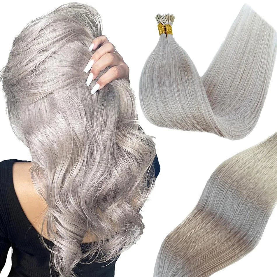 Straight ITIP Human Hair Extension 100% Real Human Hair Extensions 0.9g/pc 10 50 100 Strands Capsule Keratin Human Fusion Hair
