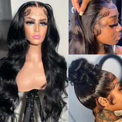 32 34 Inch 360 Lace Wig Human Hair Wigs For Women 4x4 Closure Wigs 13x4 Frontal Loose Body Wave Lace Front Wig Pre Plucked Bling