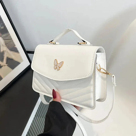 PU Versatile and Fashionable Portable Small Square Bag Single Shoulder Crossbody Bag Luxury Designer r